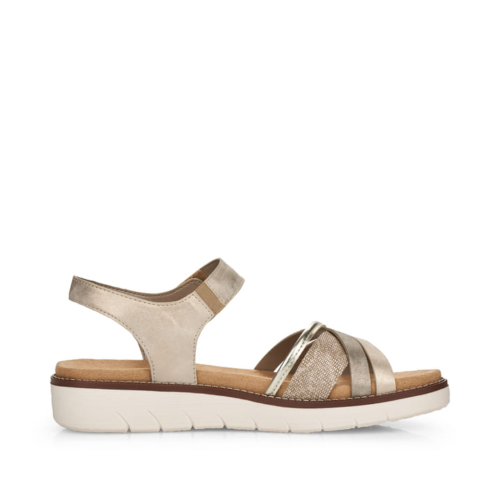 Remonte Artikelnummer D2058-90 Remonte Damen Riemchensandalen Hellbeige-metallic
