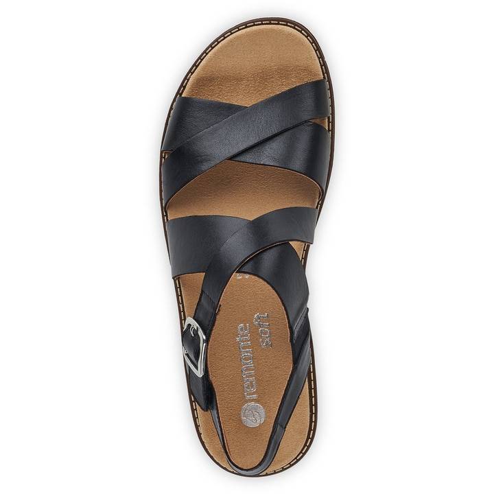 Remonte Artikelnummer D2060-01 Remonte Damen Riemchensandalen Tiefschwarz