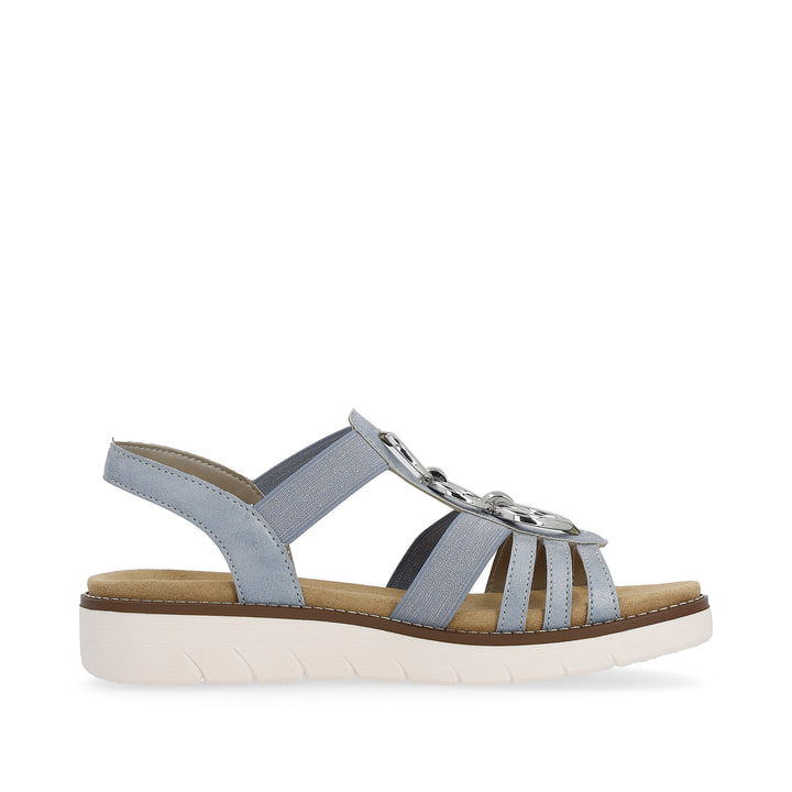 Remonte Artikelnummer D2073-12 Remonte Damen Riemchensandalen Babyblau-silber