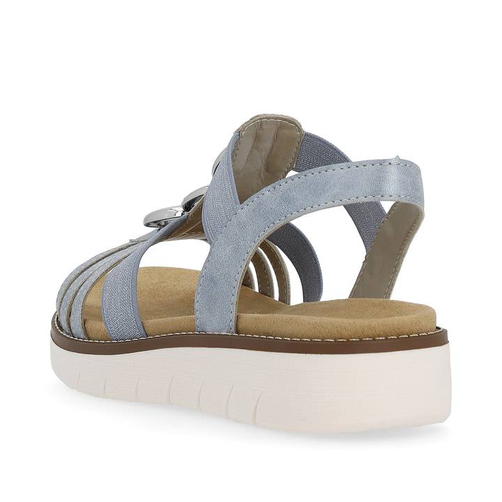 Remonte Artikelnummer D2073-12 Remonte Damen Riemchensandalen Babyblau-silber