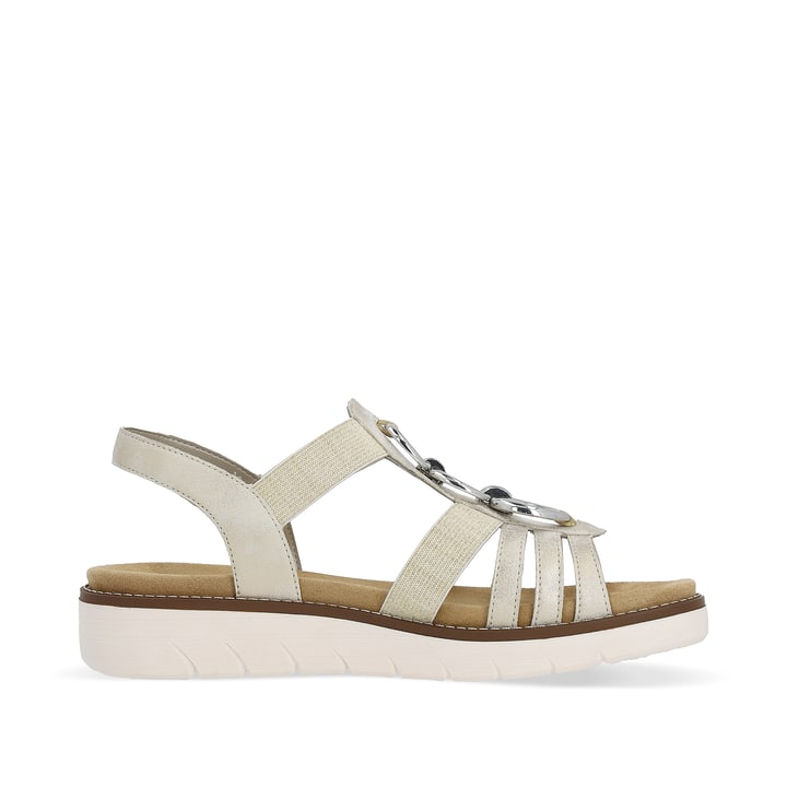 Remonte Artikelnummer D2073-60 Remonte Damen Riemchensandalen Cremebeige-silber