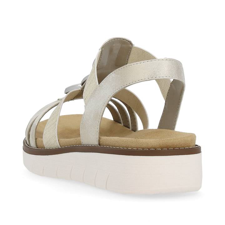 Remonte Artikelnummer D2073-60 Remonte Damen Riemchensandalen Cremebeige-silber