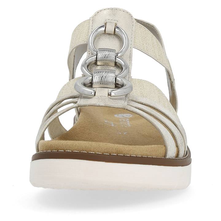 Remonte Artikelnummer D2073-60 Remonte Damen Riemchensandalen Cremebeige-silber