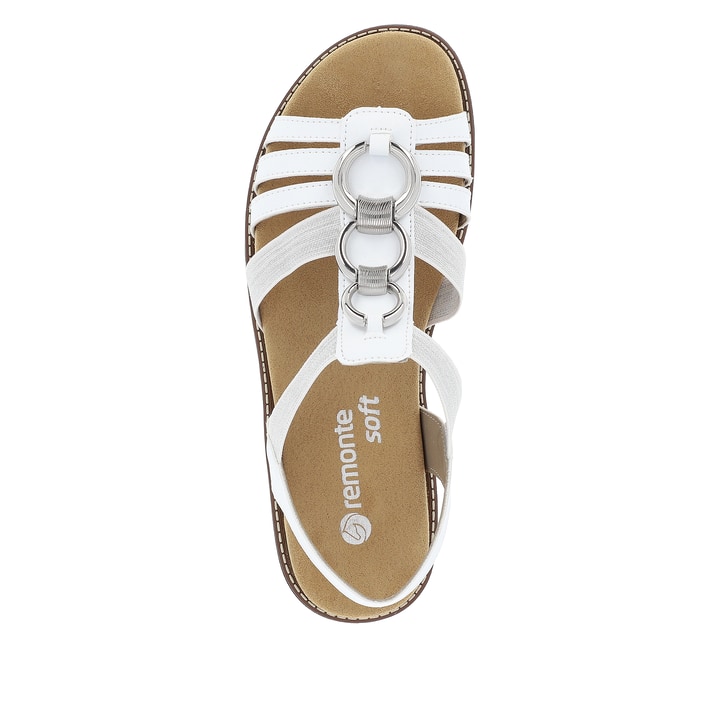 Remonte Artikelnummer D2073-80 Remonte Damen Riemchensandalen Edelweiß-silber