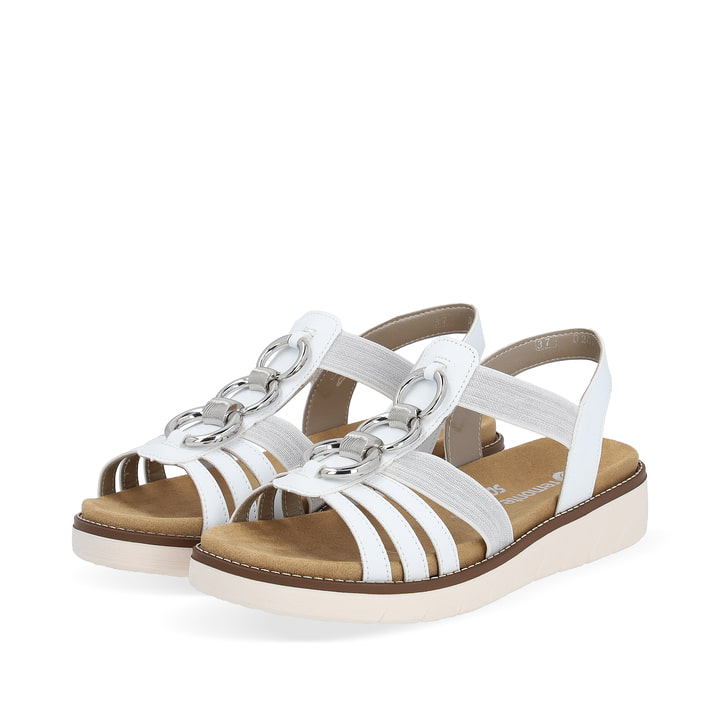 Remonte Artikelnummer D2073-80 remonte Damen Riemchensandalen edelweiß-silber