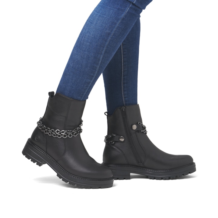 Remonte Artikelnummer D2285-00 Remonte Damen Biker Boots Nachtschwarz