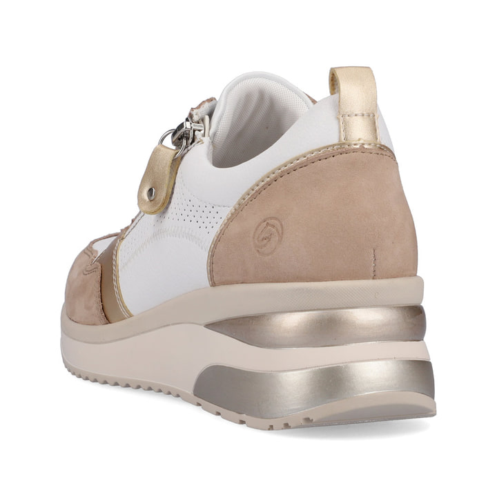 Remonte Artikelnummer D2409-81 Remonte Damen Sneaker Reinweiß-vanillebeige