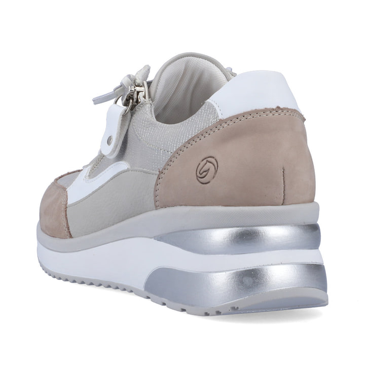 Remonte Artikelnummer D2410-40 Remonte Damen Sneaker Platingrau-sandbeige
