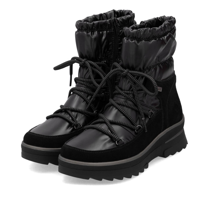Remonte Artikelnummer D2B70-02 remonte Damen Schnürstiefel asphaltschwarz