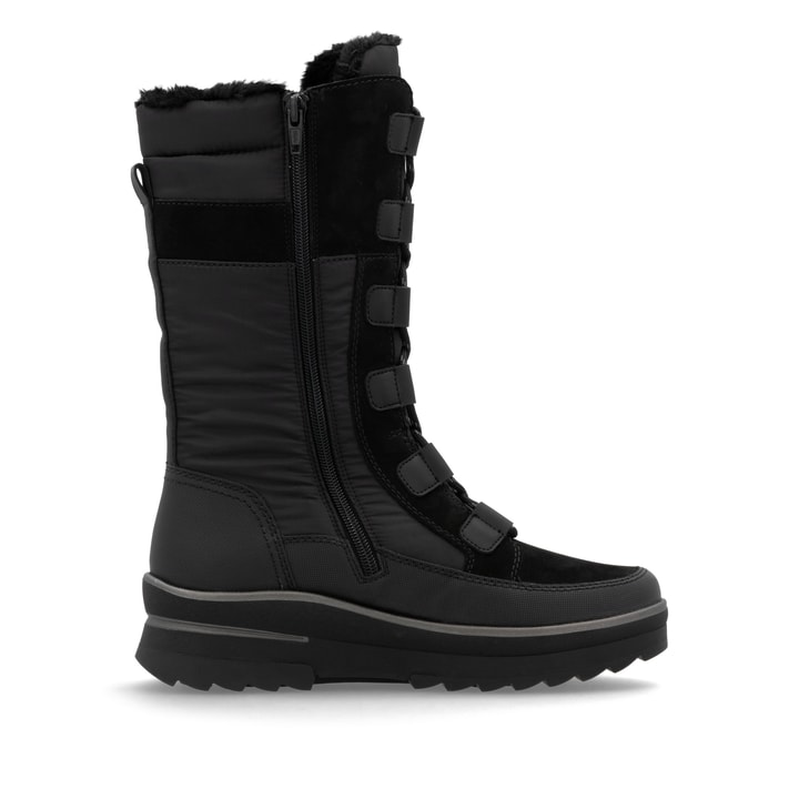 Remonte Artikelnummer D2B71-02 Remonte Damen Hochschaftstiefel Asphaltschwarz