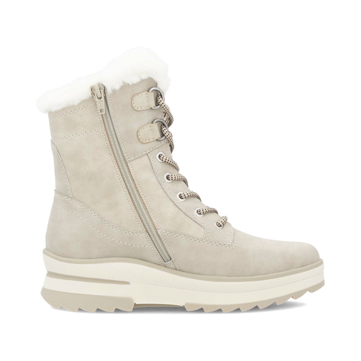 Remonte Artikelnummer D2B73-40 Remonte Damen Schnürstiefel Hellbeige