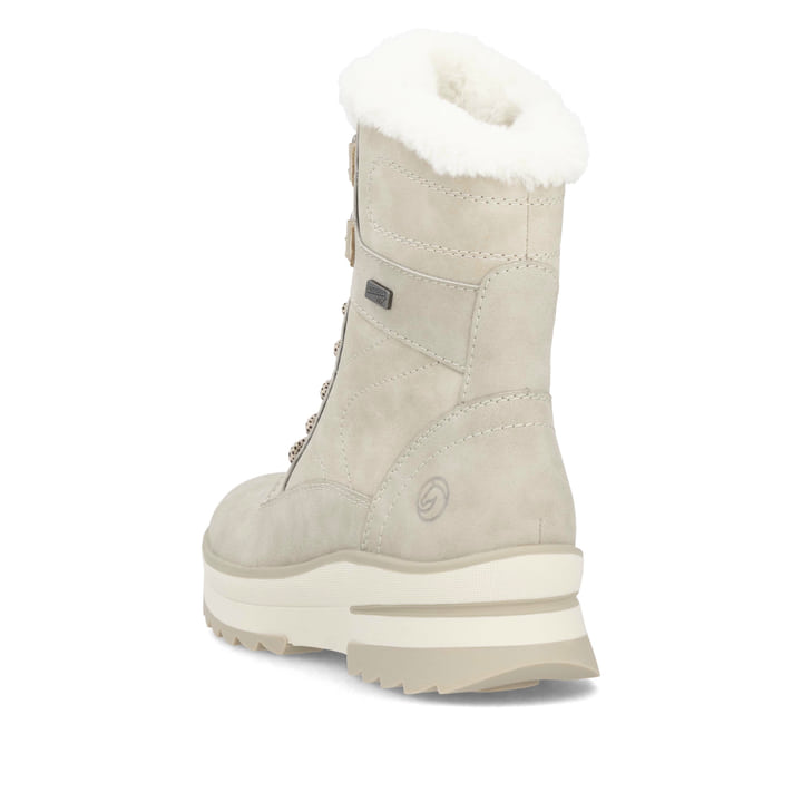 Remonte Artikelnummer D2B73-40 Remonte Damen Schnürstiefel Hellbeige