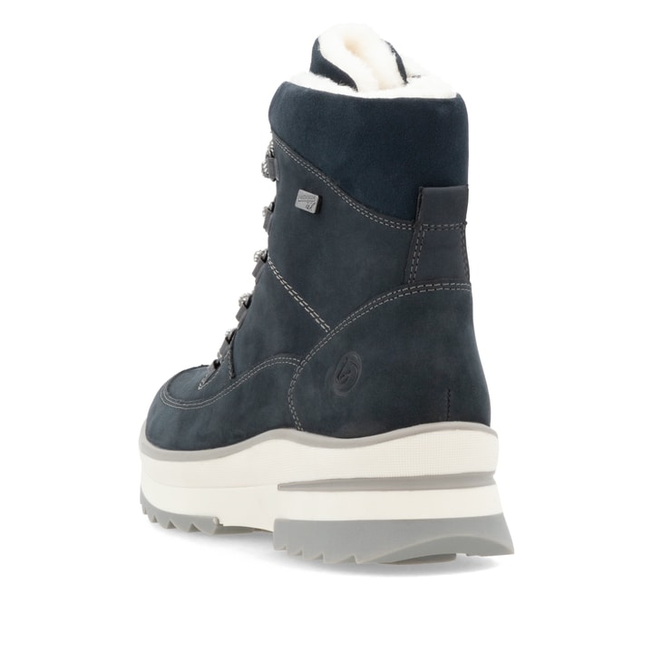 Remonte Artikelnummer D2B74-14 Remonte Damen Schnürstiefel Stahlblau