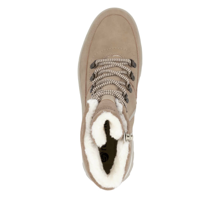 Remonte Artikelnummer D2B74-20 Remonte Damen Schnürstiefel Sandbeige