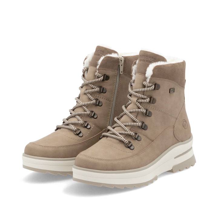 Remonte Artikelnummer D2B74-20 remonte Damen Schnürstiefel sandbeige