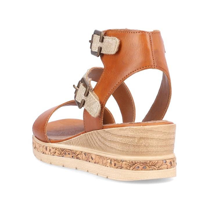 Remonte Artikelnummer D3052-24 Remonte Damen Keilsandaletten Nougatbraun