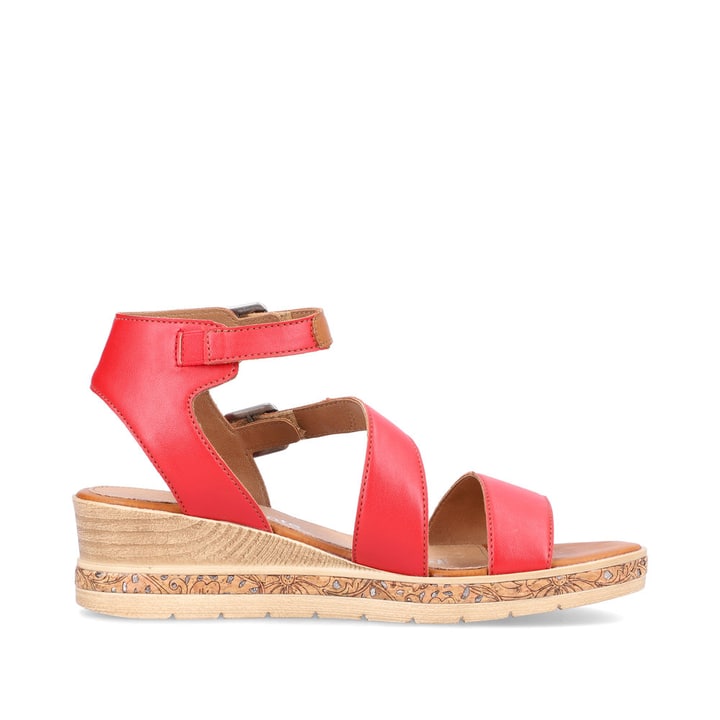 Remonte Artikelnummer D3052-33 Remonte Damen Keilsandaletten Rubinrot