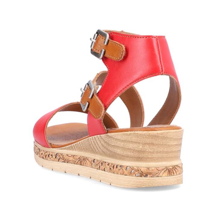Remonte Artikelnummer D3052-33 Remonte Damen Keilsandaletten Rubinrot