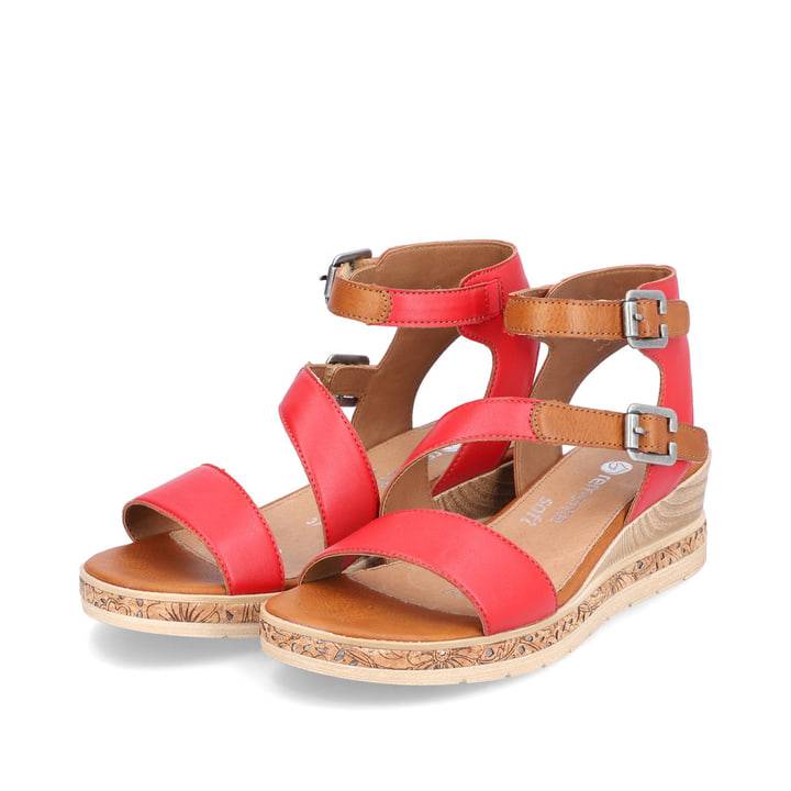 Remonte Artikelnummer D3052-33 remonte Damen Keilsandaletten rubinrot