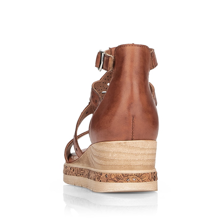 Remonte Artikelnummer D3053-24 Remonte Damen Keilsandaletten Kastanienbraun