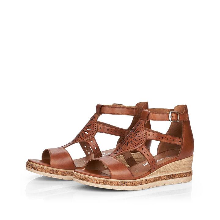 Remonte Artikelnummer D3053-24 remonte Damen Keilsandaletten kastanienbraun