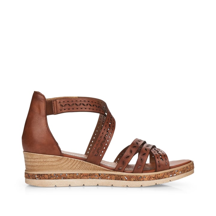 Remonte Artikelnummer D3061-24 Remonte Damen Keilsandaletten Kaffeebraun