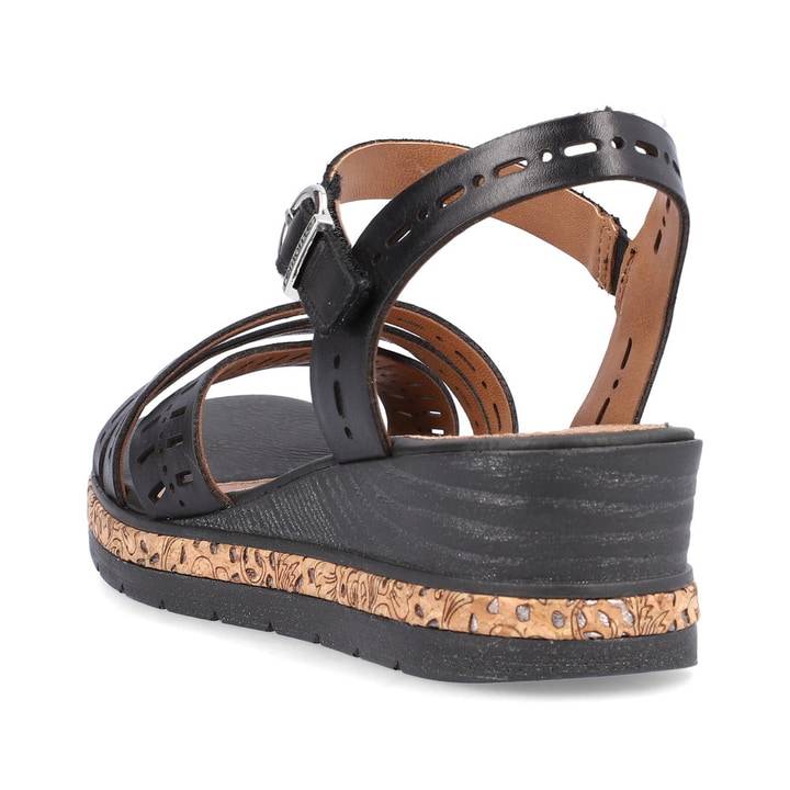 Remonte Artikelnummer D3063-00 Remonte Damen Keilsandaletten Asphaltschwarz