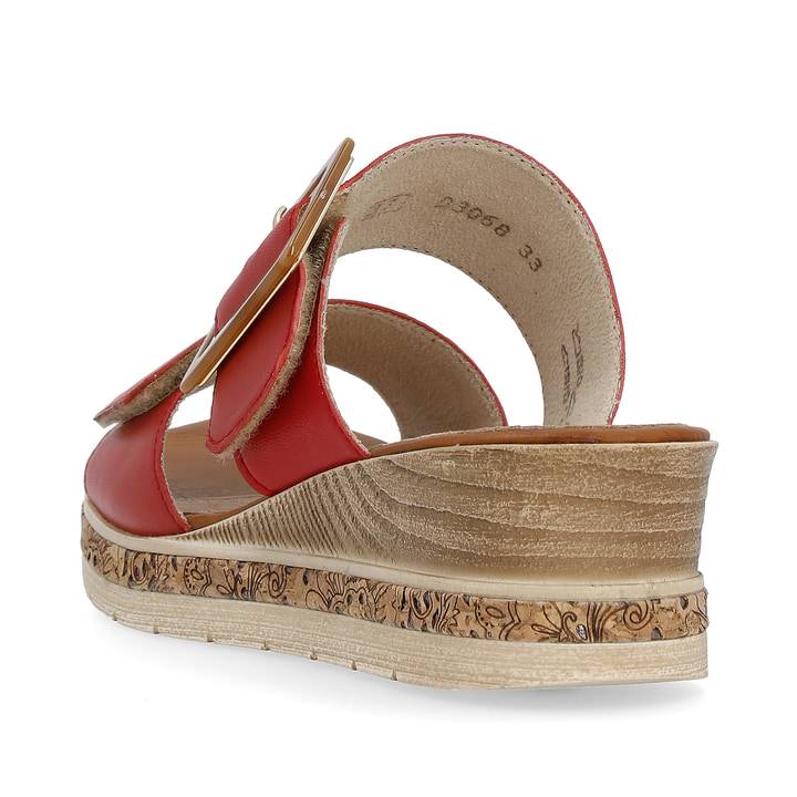 Remonte Artikelnummer D3068-33 Remonte Damen Pantoletten Kirschrot