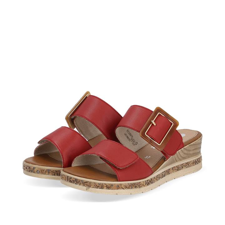 Remonte Artikelnummer D3068-33 remonte Damen Pantoletten kirschrot