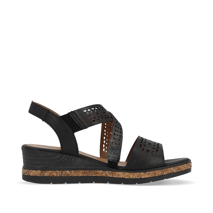 Remonte Artikelnummer D3069-02 Remonte Damen Keilsandaletten Nachtschwarz