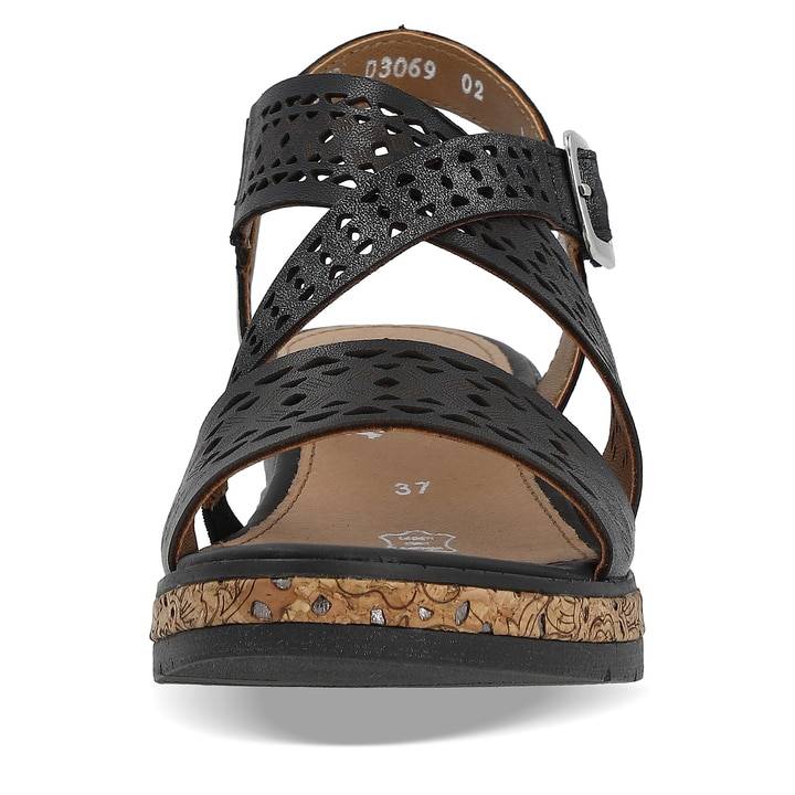 Remonte Artikelnummer D3069-02 Remonte Damen Keilsandaletten Nachtschwarz