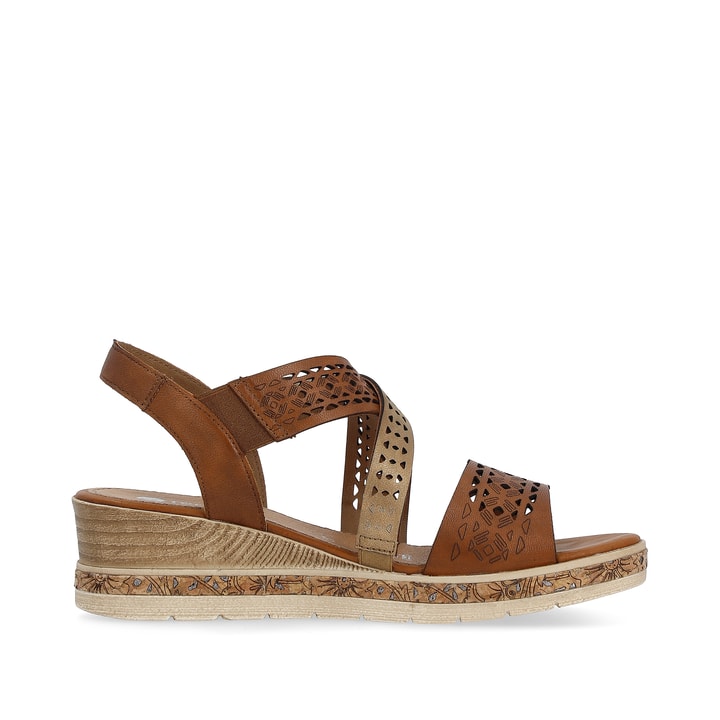 Remonte Artikelnummer D3069-24 Remonte Damen Keilsandaletten Kastanienbraun