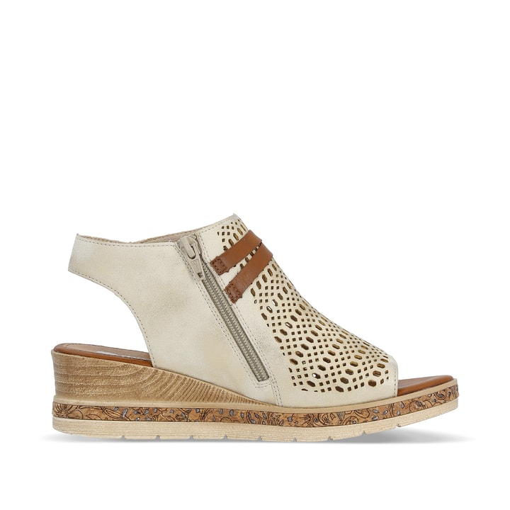 Remonte Artikelnummer D3075-60 Remonte Damen Keilsandaletten Cremebeige