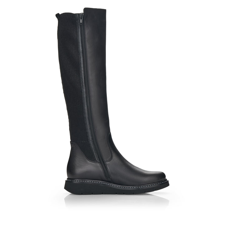 Remonte Artikelnummer D3975-01 Remonte Damen Hochschaftstiefel Tiefschwarz