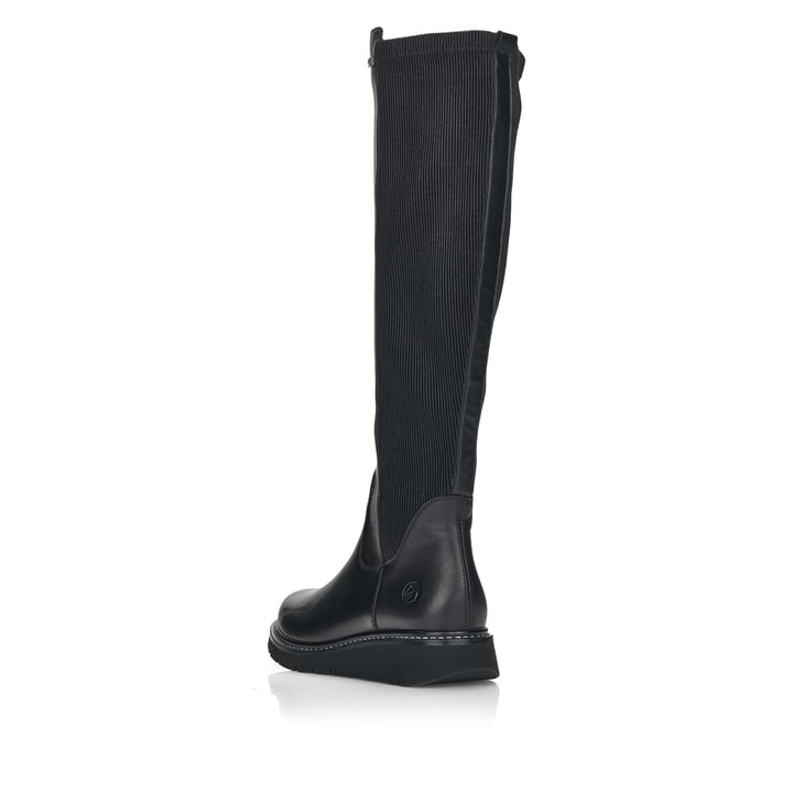 Remonte Artikelnummer D3975-01 Remonte Damen Hochschaftstiefel Tiefschwarz
