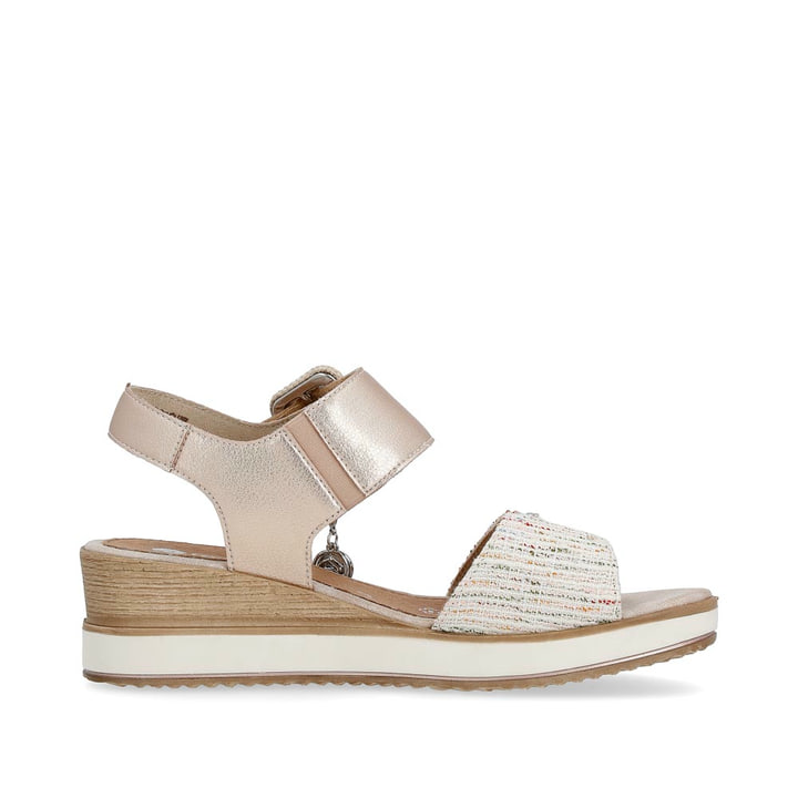 Remonte Artikelnummer D6453-31 Remonte Damen Keilsandaletten Metallicrosa-multi