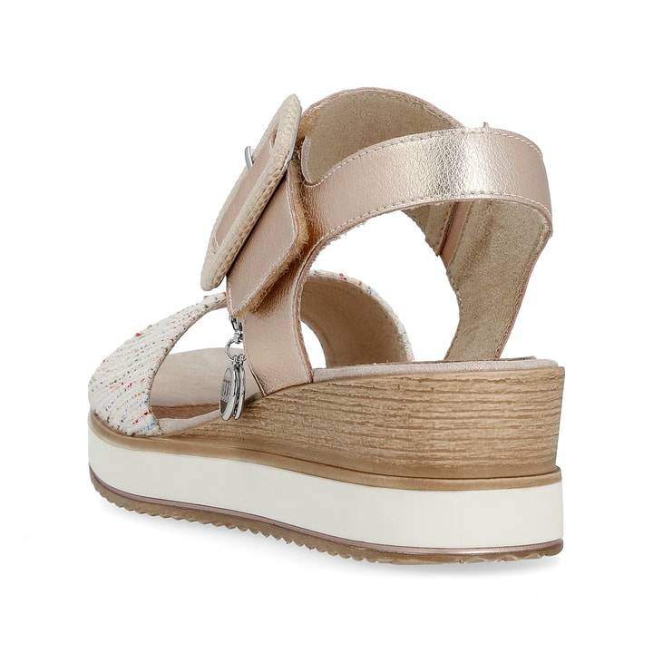 Remonte Artikelnummer D6453-31 Remonte Damen Keilsandaletten Metallicrosa-multi