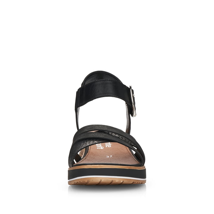 Remonte Artikelnummer D6454-00 Remonte Damen Keilsandaletten Tiefschwarz