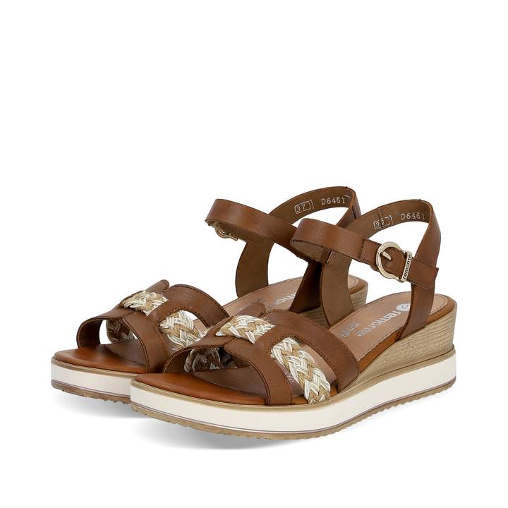 Remonte Artikelnummer D6461-24 remonte Damen Keilsandaletten nussbraun