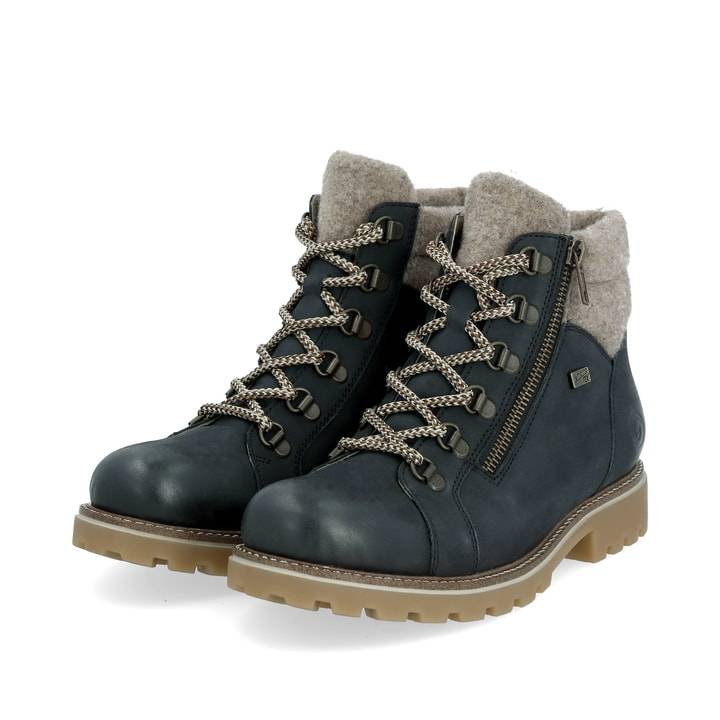 Remonte Artikelnummer D7478-14 remonte Damen Schnürstiefel dunkelblau-schwarz