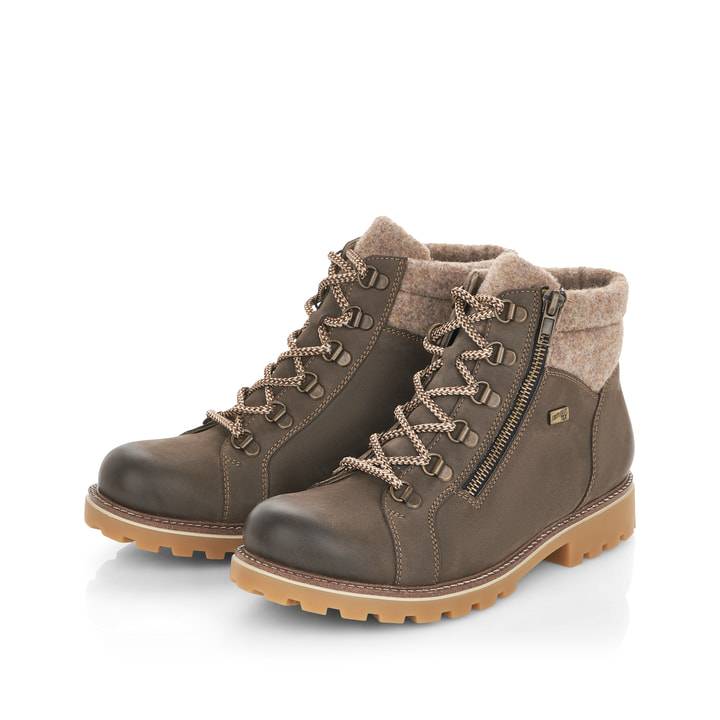 Remonte Artikelnummer D7478-45 remonte Damen Schnürstiefel asphaltgrau