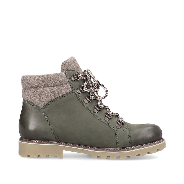 Remonte Artikelnummer D7478-54 Remonte Damen Schnürstiefel Khakigrün