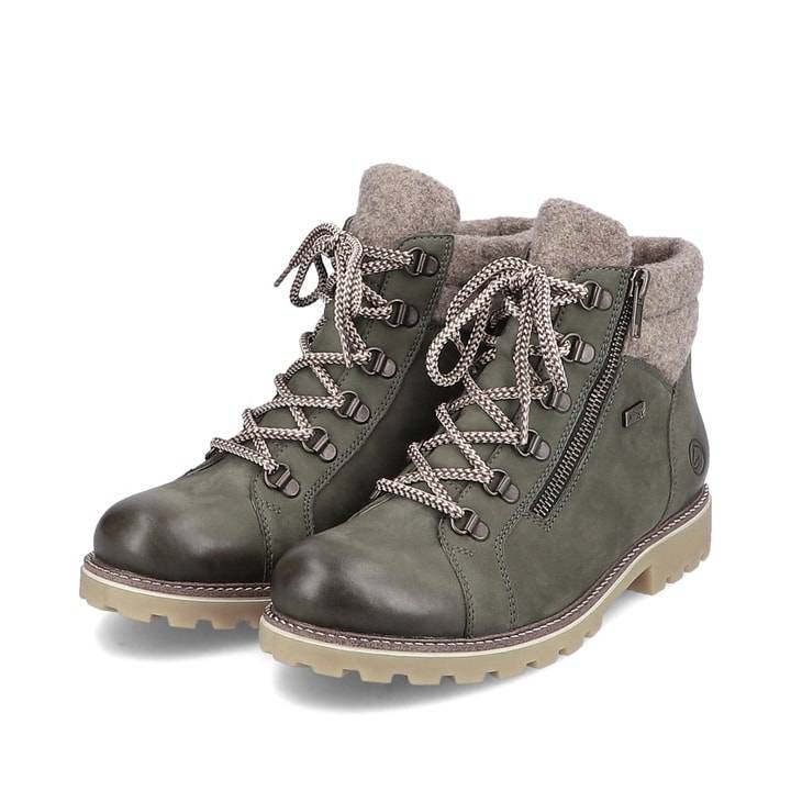 Remonte Artikelnummer D7478-54 remonte Damen Schnürstiefel khakigrün