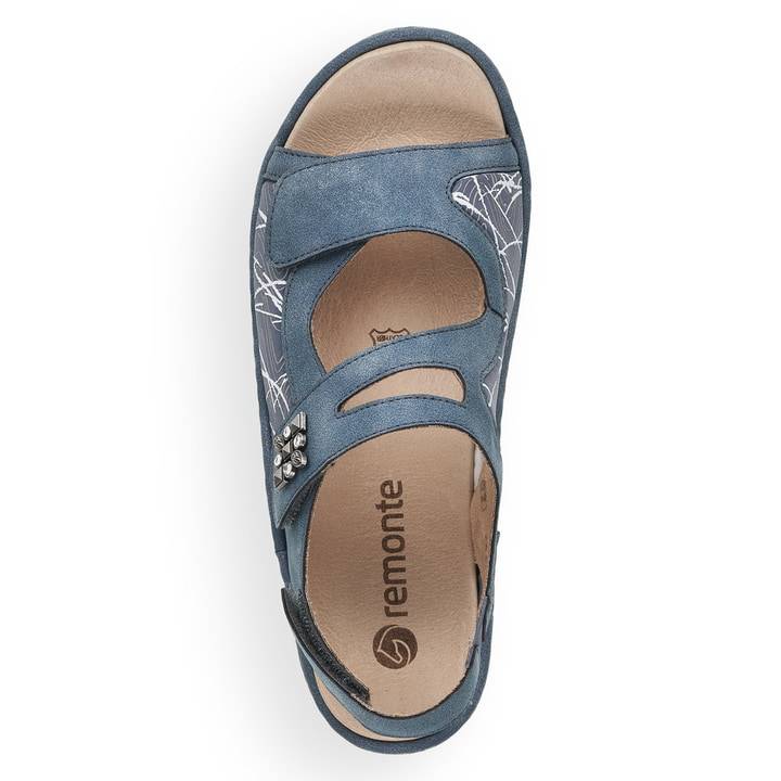 Remonte Artikelnummer D7647-16 Remonte Damen Riemchensandalen Jeansblau
