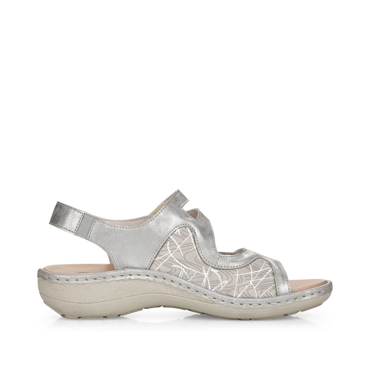 Remonte Artikelnummer D7647-40 Remonte Damen Riemchensandalen Silber-grau