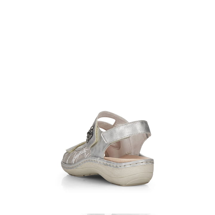 Remonte Artikelnummer D7647-40 Remonte Damen Riemchensandalen Silber-grau