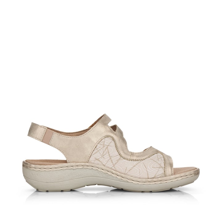 Remonte Artikelnummer D7647-94 Remonte Damen Riemchensandalen Hellbeige-metallic