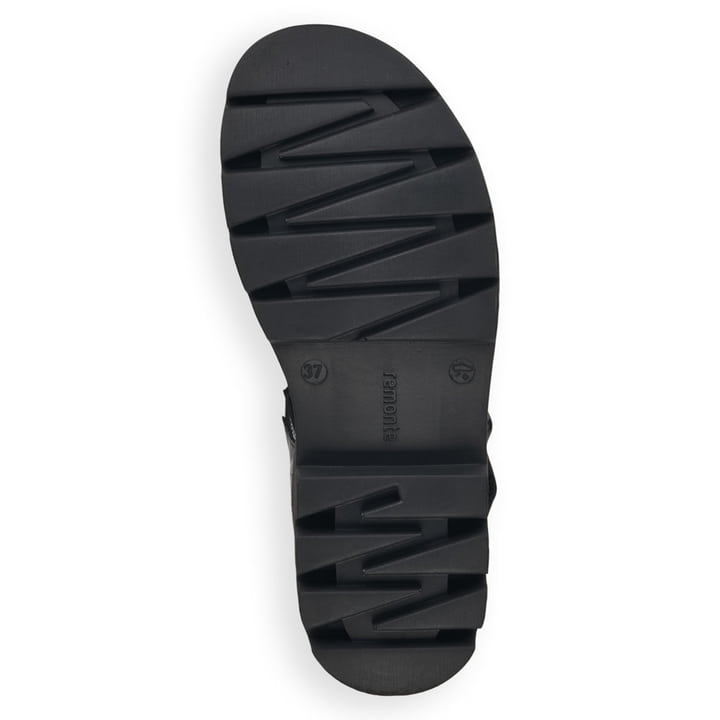 Remonte Artikelnummer D7950-00 Remonte Damen Riemchensandalen Mattschwarz