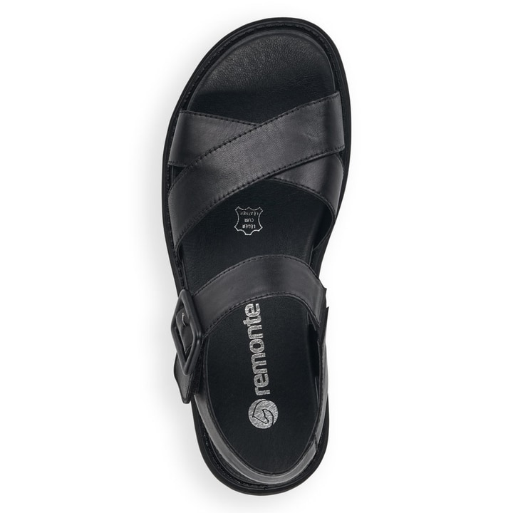 Remonte Artikelnummer D7950-00 Remonte Damen Riemchensandalen Mattschwarz