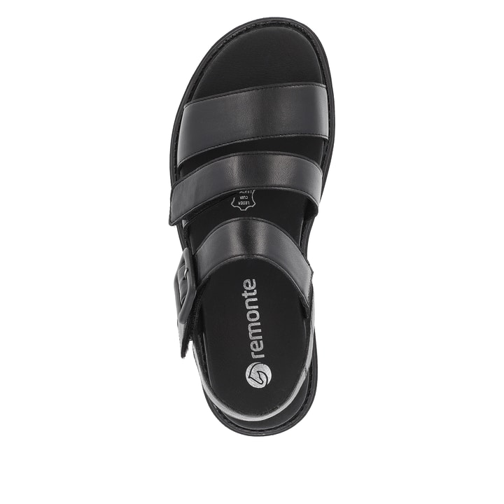 Remonte Artikelnummer D7957-00 Remonte Damen Riemchensandalen Graphitschwarz